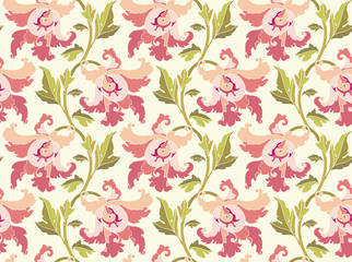 color fancy flower pattern, vector illustration