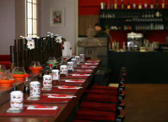 Interior of restaurant