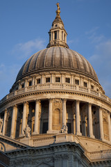 Fototapeta na wymiar Dome of St Pauls Cathedral Church in London