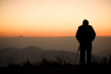 Photographer silhouette