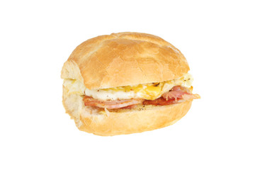 Egg and bacon roll