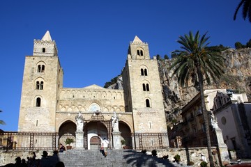 Italy Sicily Cefalú cathedral Duomo SS Salvatore