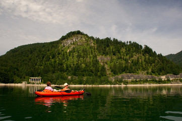 Fototapeta na wymiar Kayak Sport Sporty wodne łód¼ wiosłowa