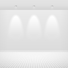 Empty white wall