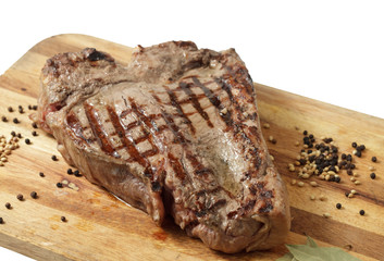 a piece of meat on a white background