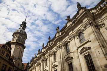 Fototapeta na wymiar Hausmann sturm in Dresden