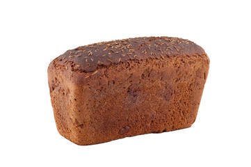 Bread isolated on white background.