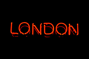 Naklejka premium London neon sign