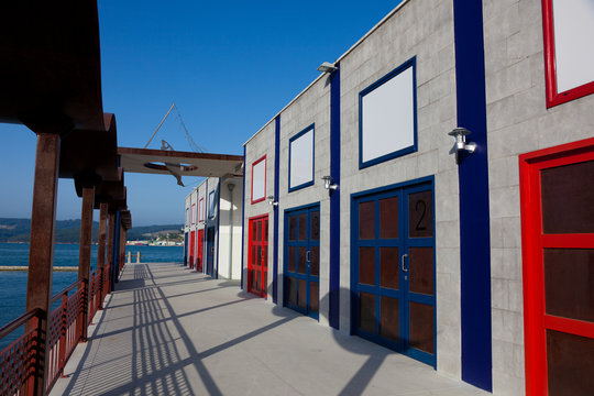 Almacenes del puerto de Figueras, Asturias, Espa&ntilde;a