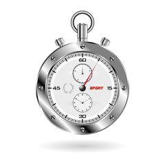 Sport chrono isolated over white square background