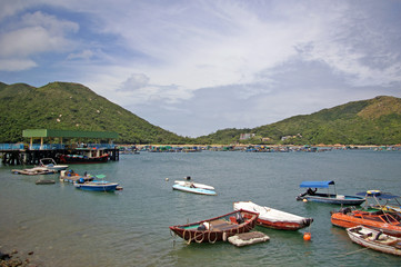 Fototapeta na wymiar Sea view at Lamma Island, Hong Kong