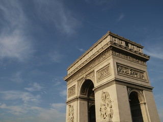 Fototapeta na wymiar Arco del Triunfo en Paris