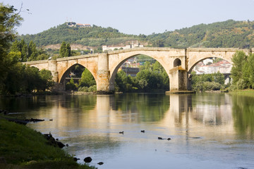 Fototapeta na wymiar Roman most, Orense, Galicja, Hiszpania