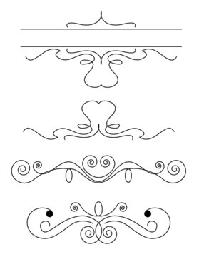 Design floral vector frame elements