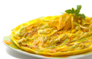 Omelette with vegetables