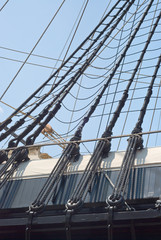 Obraz premium Rigging of a Sailing Ship