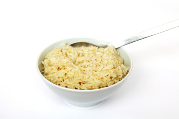 Reisschüssel mit Löffel
