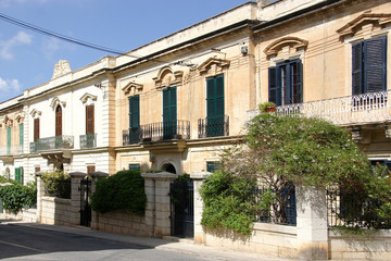 Fototapeta na wymiar rues de Sliema à Malte