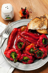 Roasted red peppers