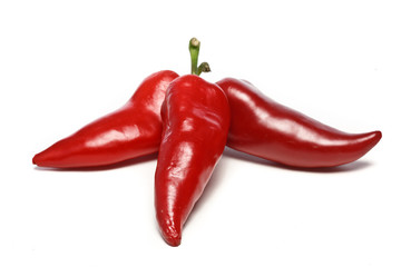 Three hot chilli peppers