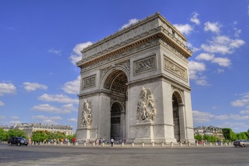 Naklejka na ściany i meble Arc de Triomphe - Paryż (Francja)