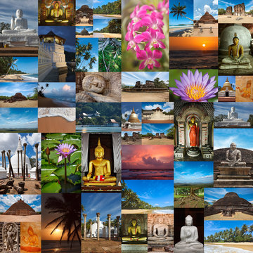 Collage of Sri Lanka images