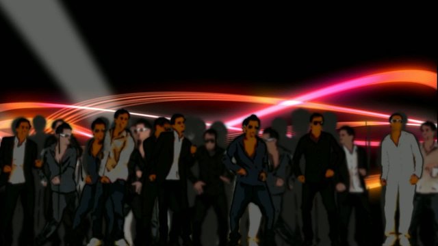 Animation danseurs cartoon 2D nightclub