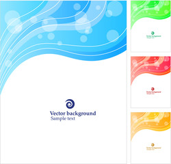 Abstract background. Four variants of color