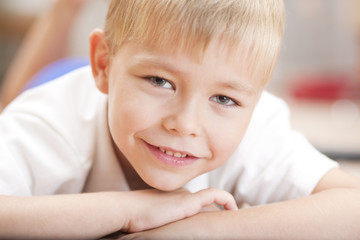 Portrait of a little smiling boy