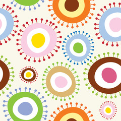 Bright floral seamless pattern