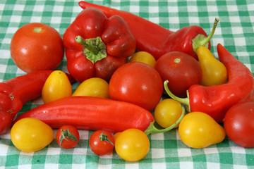Tomaten, Paprika