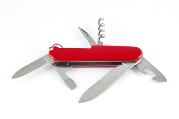 Penknife on a white background. Isolated