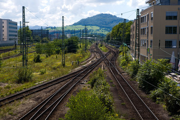 Fototapeta premium Freiburg, Eisenbahn