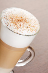 Coffee Latte in a glass