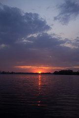 Naklejka premium sunset scenery