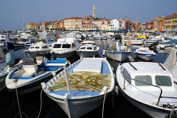 Obraz premium Boats in Rovinj
