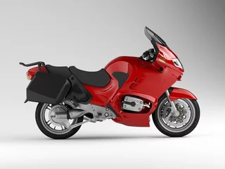 Foto op Plexiglas Motorfiets motorfiets kant 3d