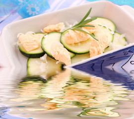 Zucchinis mit Frischkäse