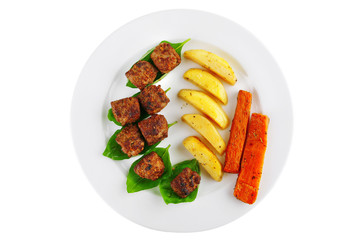 grilled beef meatballs