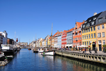 Naklejka na ściany i meble Nyhavn - Kopenhaga, Dania