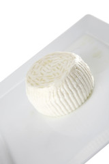 white cheese on plate