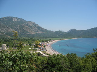 Buljarice beach in Montenegro