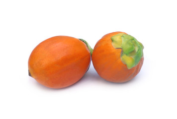 Betel nuts over white background