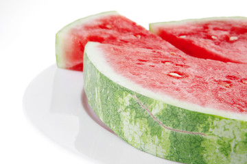 watermelon on white