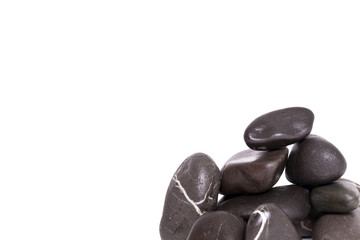 Flusssteine freigestellt