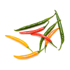 Chili pepper isolated on white background
