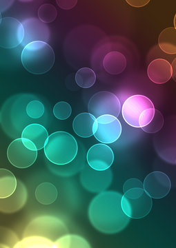 Bunter Bokeh Hintergrund Abstrakt Lichteffekt