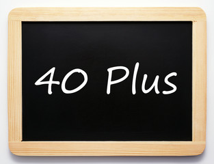 Obraz premium 40 Plus - Concept Sign