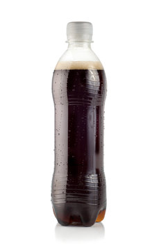 Cola on a white