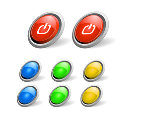 Buttons for web. Vector.